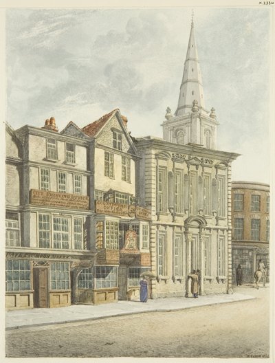 Oud Raadhuis, afgebroken in 1824 door Edward Cashin