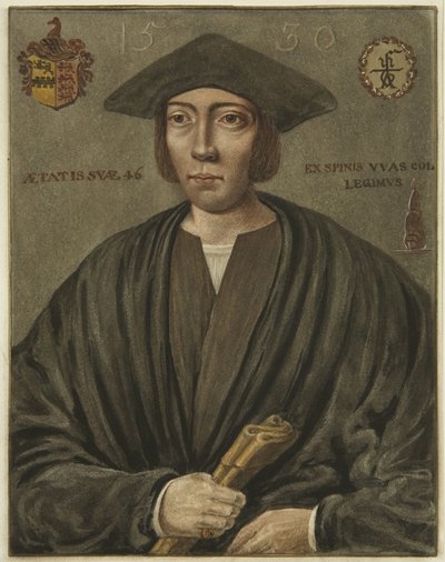 Portret van Nicholas Thorne, Grammar School, Unity Street door Edward Cashin