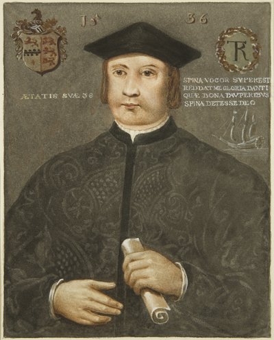 Portret van Robert Thorne, Grammar School, Unity Street door Edward Cashin
