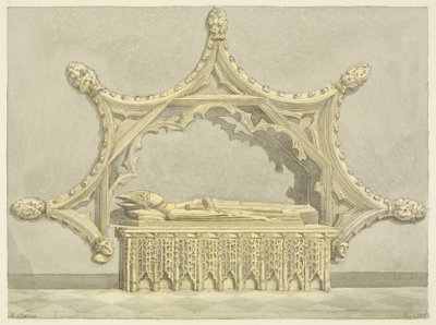 Graf van abt Knowles in de kathedraal van Bristol door Edward Cashin