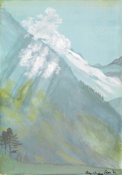 Saas-Fee, Zwitserland door Edward Clifford