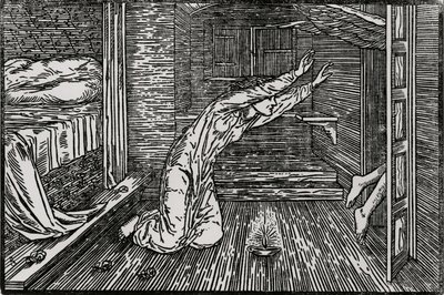 Cupido gaat weg door Edward Coley (after) Burne Jones