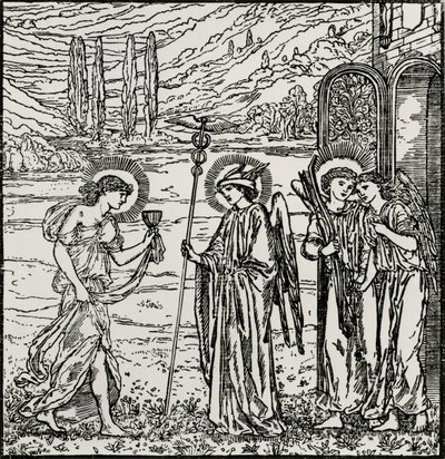 Toetreding tot de Goden door Edward Coley (after) Burne Jones