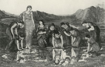 Spiegel van Venus door Edward Coley (after) Burne Jones
