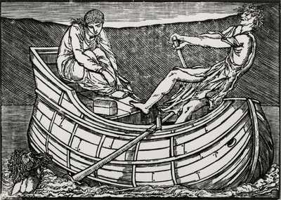 Het Hoofd dat Opkomt door Edward Coley (after) Burne Jones