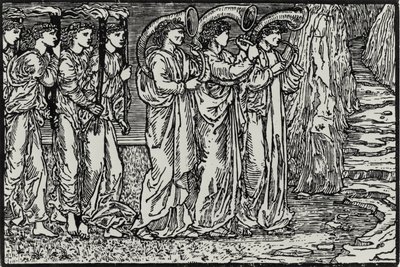 De Processie naar de Heuvel door Edward Coley (after) Burne Jones