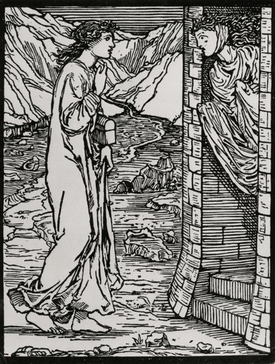 De Spreektoren door Edward Coley (after) Burne Jones