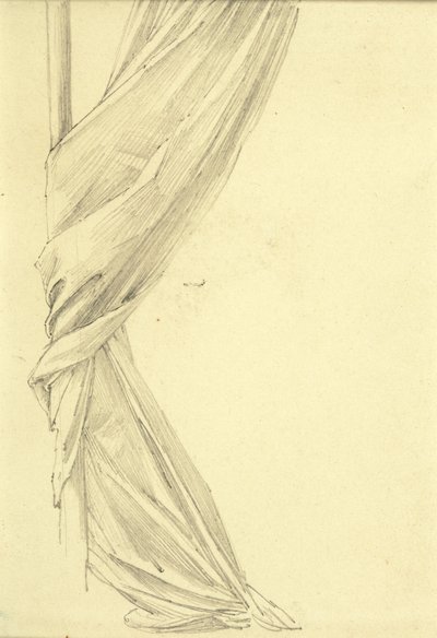 Draperiestudie door Edward Burne Jones