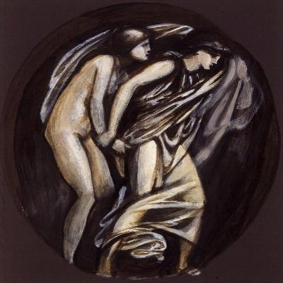 Orpheus leidt Eurydice uit de Hades, ontwerp voor de Graham Piano door Edward Coley Burne Jones