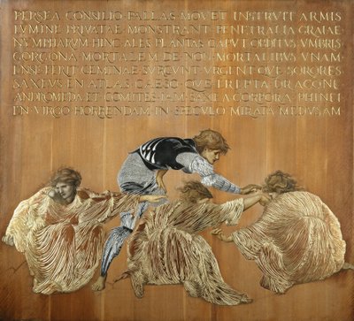 Perseus en de Graiae door Edward Coley Burne Jones