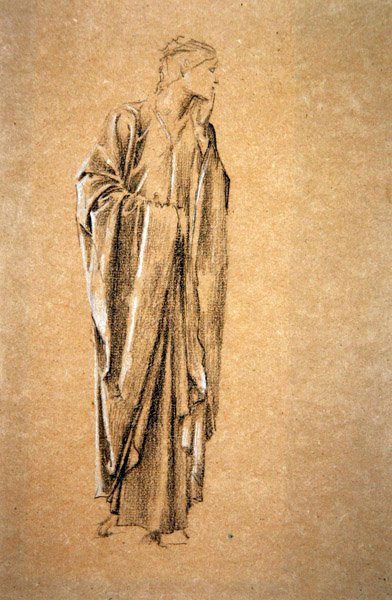 Studie voor Danae door Edward Coley Burne Jones