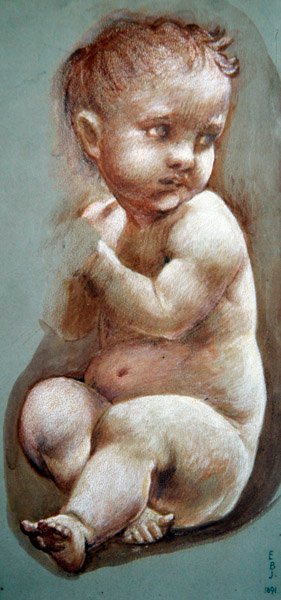 Studie voor de Ster van Bethlehem door Edward Coley Burne Jones