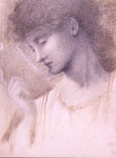 Studie van een Hoofd door Edward Coley Burne Jones