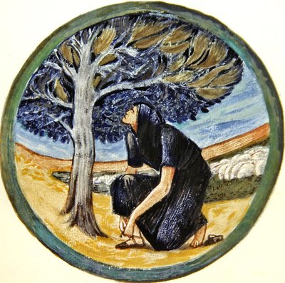 Het Bloemenboek: XXXVII. Vuurboom door Edward Coley Burne Jones