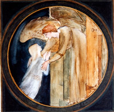 Welkom in het huis door Edward Coley Burne Jones
