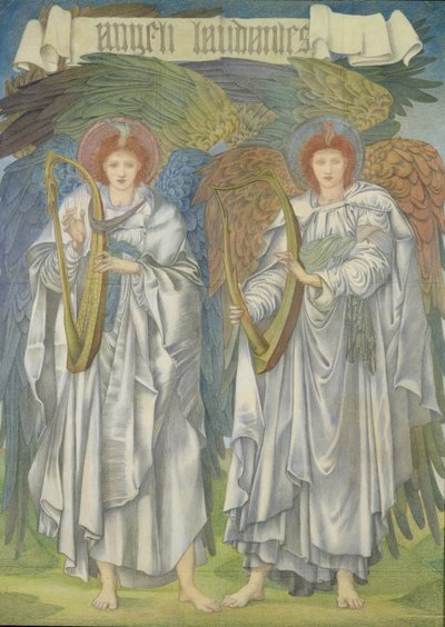 Angeli Laudantes, ca. 1887 door Edward Burne Jones