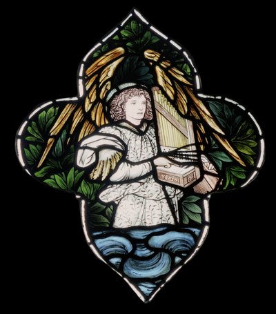 Engel met Orgel door Edward Burne Jones