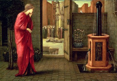 Danaë Bekijkt de Bouw van de Bronzen Toren door Edward Burne Jones