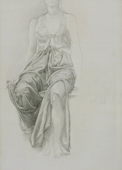 Draperiestudie voor 