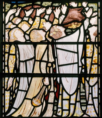 Elia en de priesters van Baäl (detail) door Edward Burne Jones