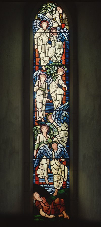Jacobs ladder door Edward Burne Jones