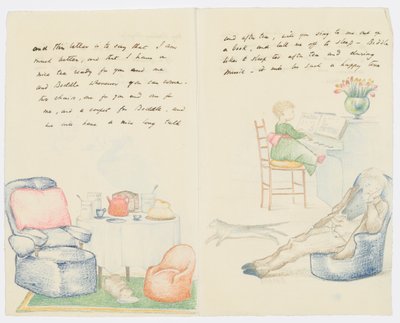 Brief aan de kleindochter van de kunstenaar Angela Thirkell door Edward Burne Jones