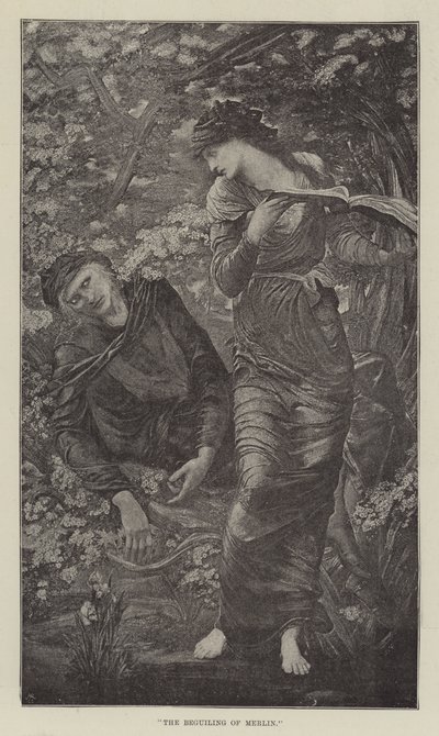 De heer Burne-Jones, ARA, in de Nieuwe Galerie door Edward Burne Jones