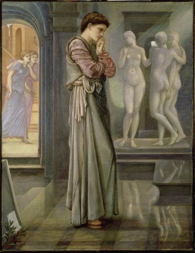 Pygmalion en het Beeld: Het Hart Verlangt, 1868 door Edward Burne Jones