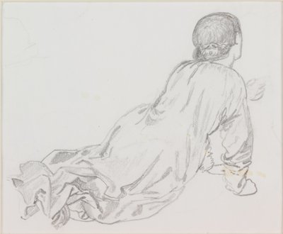 Liggende figuur door Edward Burne Jones