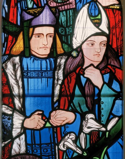 Salomo en de koningin van Sheba door Edward Burne Jones