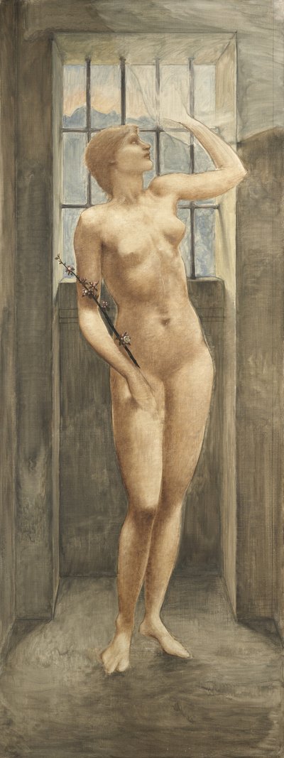 Spes, of Hoop in de gevangenis door Edward Burne Jones