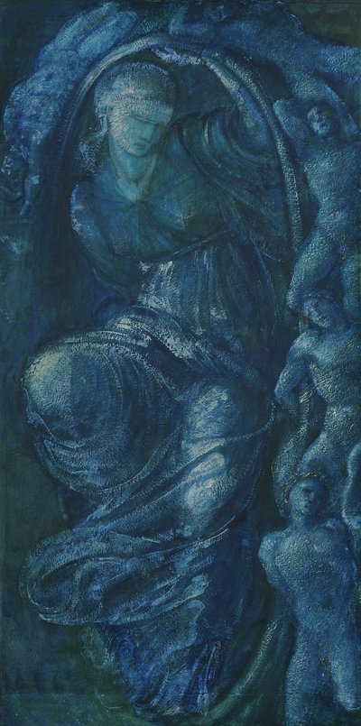 Studie voor het Rad van Fortuin door Edward Burne Jones