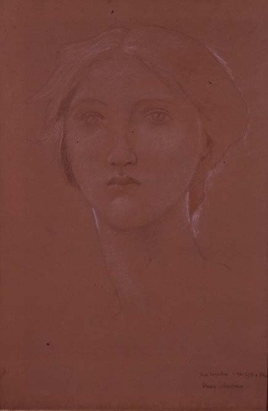 Studie van Margaret Burne-Jones voor 