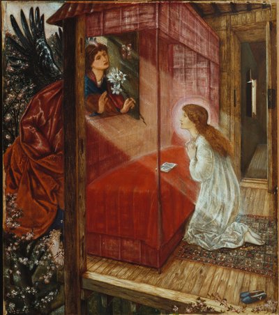 De annunciatie door Edward Burne Jones