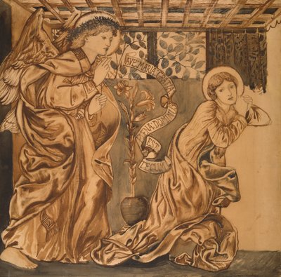 De annunciatie door Edward Burne Jones