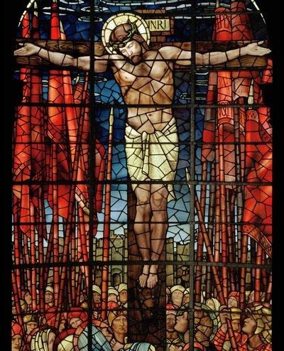 De Kruisiging Raam (detail) door Edward Burne Jones