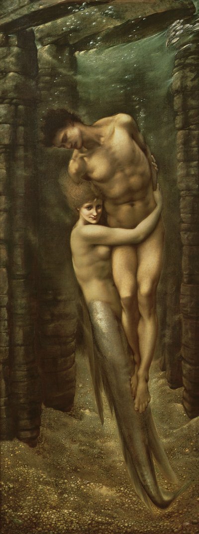 De Diepten van de Zee, 1886 door Edward Burne Jones