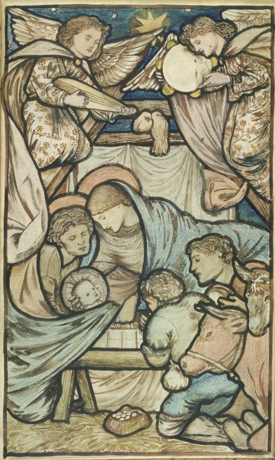 De geboorte van Christus door Edward Burne Jones