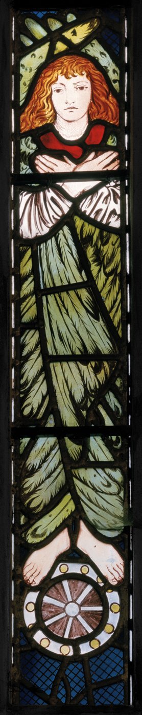 Het nieuwe Jeruzalem (detail) door Edward Burne Jones