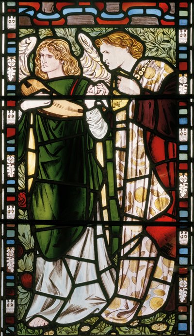Het nieuwe Jeruzalem (detail) door Edward Burne Jones
