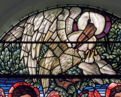 De pelikaan in haar vroomheid door Edward Coley Burne Jones