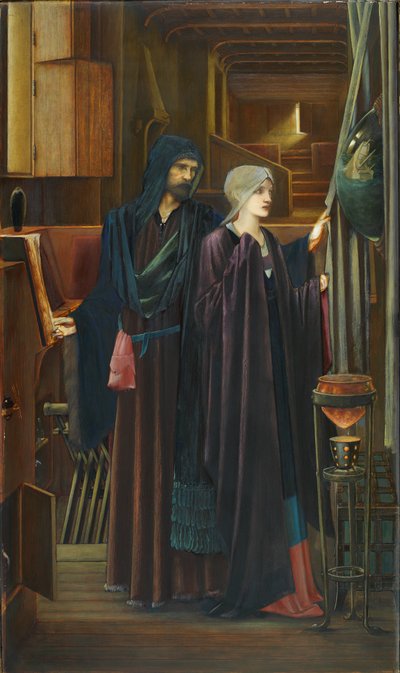 De tovenaar, 1898 door Edward Burne Jones