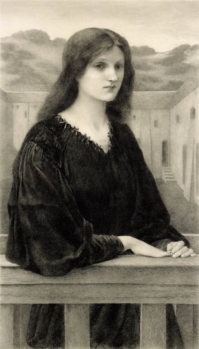 Vespertina Quies, gegraveerd door Emile Boilvin (1845-99) uitgegeven door Arthur Tooth & Sons, 1897 door Edward Coley after Burne Jones