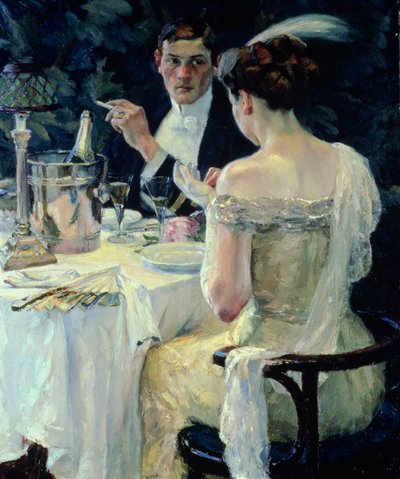 Afscheid (olieverf op doek) door Edward Cucuel