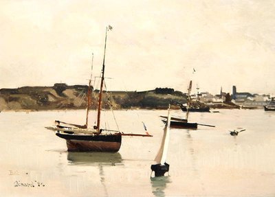 Haven van St. Servan door Edward Darley Boit