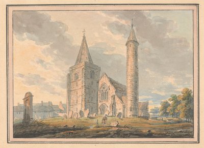 Brechin-kathedraal en ronde toren, Forfarshire, Schotland door Edward Dayes
