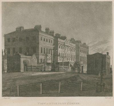 Hyde Park Tolweg, Hyde Park Corner, Londen door Edward Dayes