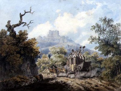 De Dover Postkoets, c.1793 door Edward Dayes