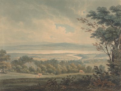 De Samenkomst van de Rivieren Severn en Wye, nabij Chepstow door Edward Dayes