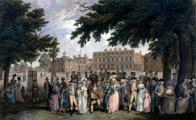 De promenade in St James Park, ca. 1796 door Edward Days